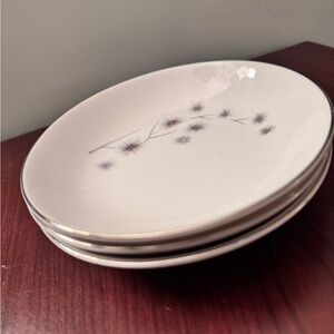 MCM Atomic Starburst Small Bowls - Platinum Rim Relish/Berry Dish